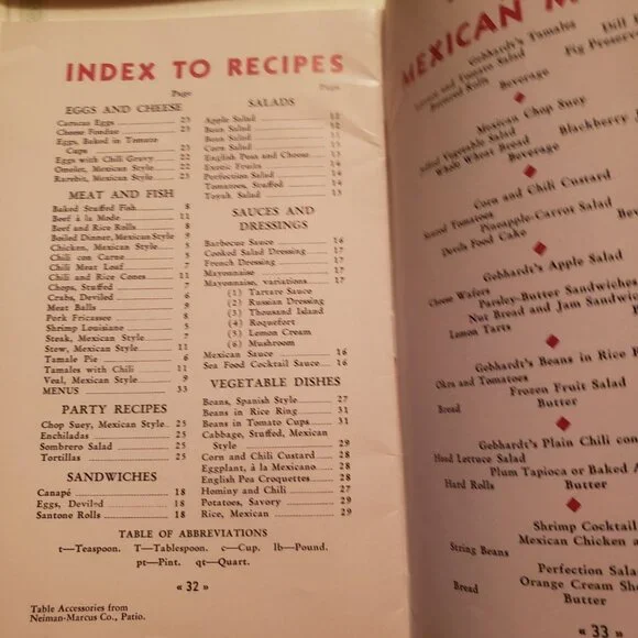 Gebhardt's of San Antonio Mexican Cookery For American Homes 1930s Cookbook - Picture 3 of 4